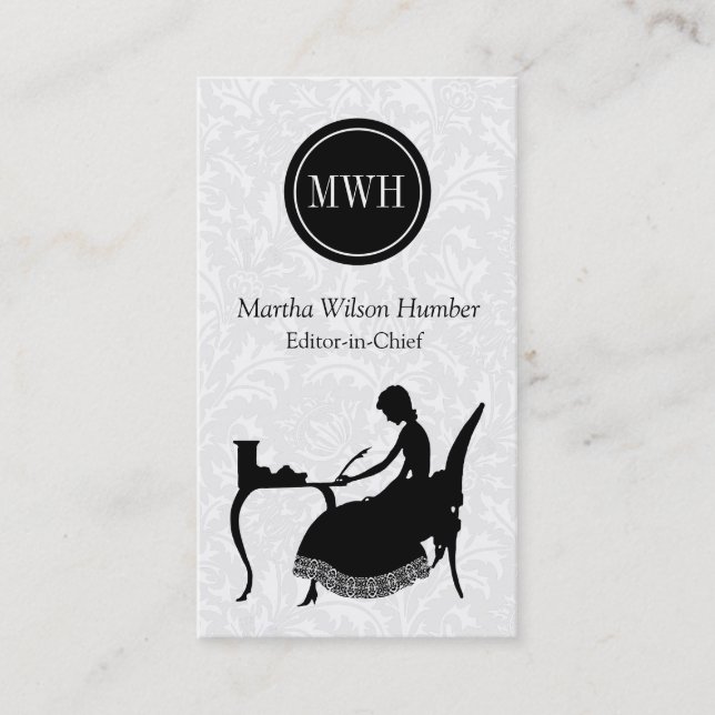 Verfasser-Visitenkarte Visitenkarte (Vorderseite)