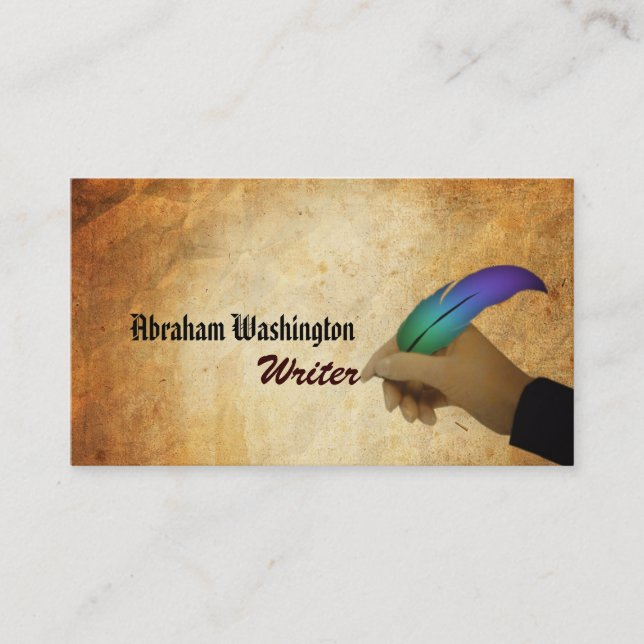 Verfasser-Visitenkarten Visitenkarte (Vorderseite)