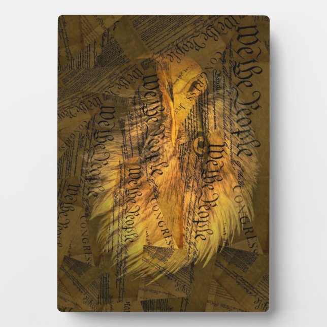 Verfassung American Bald Eagle Fotoplatte (Vorderseite)