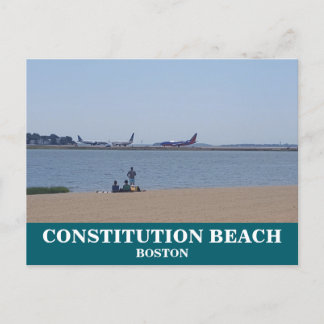 Verfassung Beach Boston Postcard Postkarte