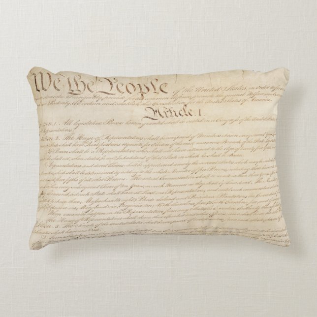 Verfassung der Staaten, Wir, das Volk Dekokissen (Vorderseite)