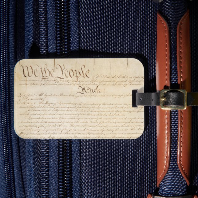 Verfassung der Staaten, Wir, das Volk Gepäckanhänger (Vorderseite Insitu 4)