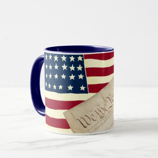 Verfassung der Vereinigten Staaten, amerikanische  Tasse (Vorderseite Links)
