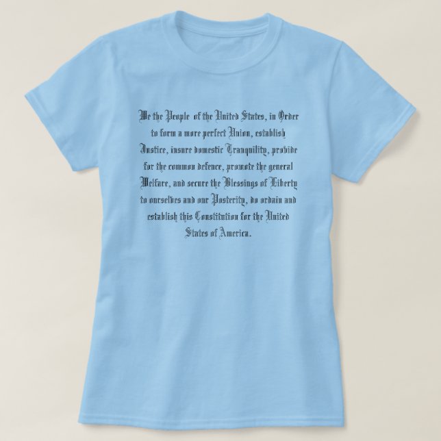 VERFASSUNG DER VEREINIGTEN STAATEN T-Shirt (Design vorne)