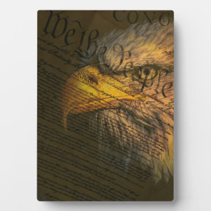 Verfassung mit Adler Fotoplatte