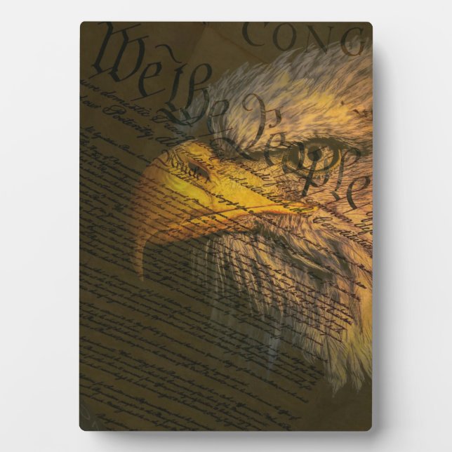 Verfassung mit Adler Fotoplatte (Vorderseite)