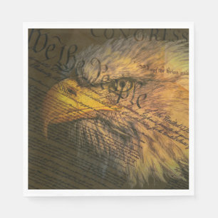 Verfassung mit Adler Serviette