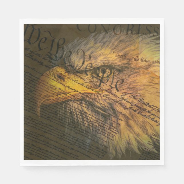 Verfassung mit Adler Serviette (Vorderseite)