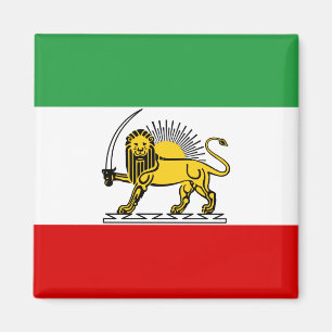 Verfassung: Monarchie der iranischen Flagge (1907- Magnet
