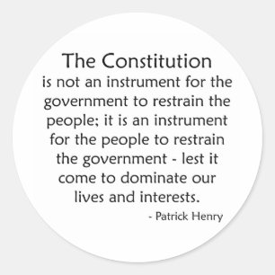 Verfassung Runder Aufkleber