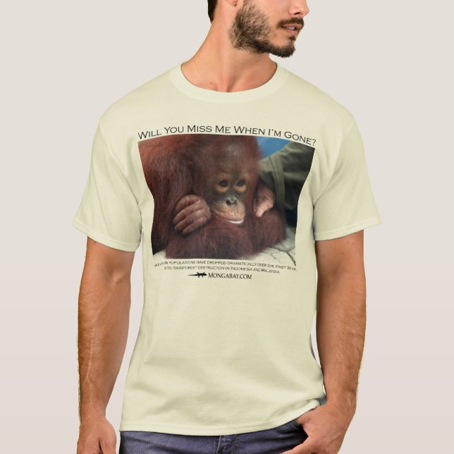 Verfehlen Sie mich?  Baby-Orang-Utan T-Shirt (Vorderseite)