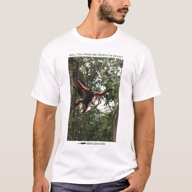 Verfehlen Sie mich?  Orang-Utan T-Shirt (Vorderseite)