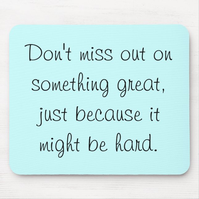 Verfehlen Sie nicht heraus auf großem etwas Mousepad (Vorne)