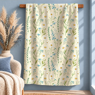 Verfeinerte Cottagecore-Blumen-Garten-Wurfdecke Ar Sherpadecke