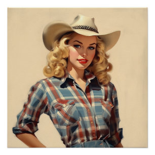 Verfeinerte Prärie-Romantik: Wildwest-Geflüster Poster