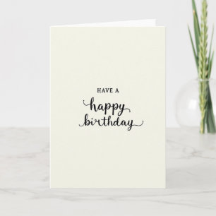 Verfeinerte Typografie-Karte Karte