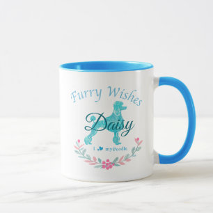 Verfeinerter Pastellblauer Pudel Individuelles W Tasse