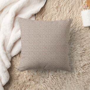 Verfeinertes Burgund & Teal Vintage-Blumenmuster a Kissen