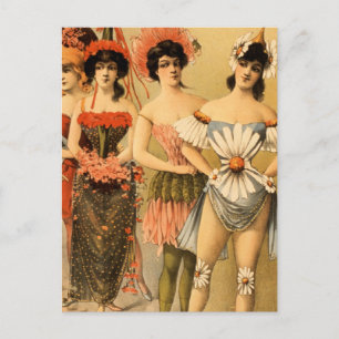Verfeinertes Vaudeville Postkarte