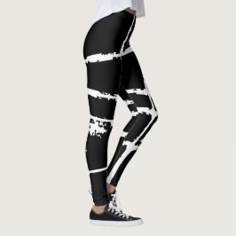 Verfeinertes weißes Light-Grunge-Mesh modern schmu Leggings