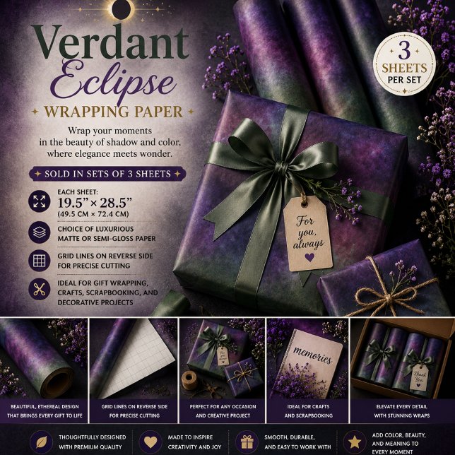 Verfinsterung im Grünen Geschenkpapier Set (Von Creator hochgeladen)