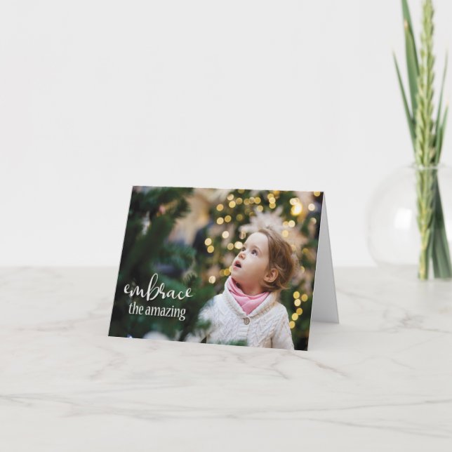 Verflechten Sie das Phantastische Mädchen mit Blic Karte (Vorderseite)