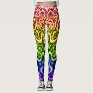 Verflochtene, geflochtene Reben des Lebens Leggings