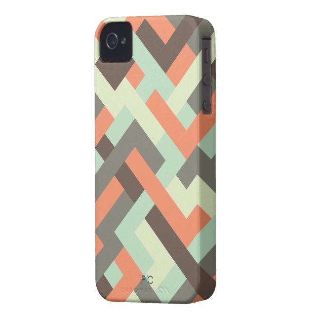 Verflochtener 002 iPhone 4 Fall Case-Mate iPhone Hülle (Rückseite Links)