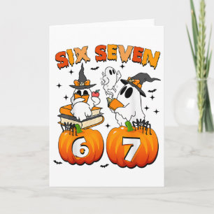 Verflucht 67 Meme Six Seven 6-7 Lustiger Internet- Karte
