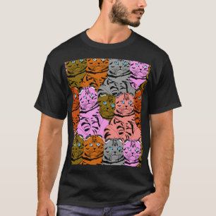 Verfluchte Bilder von Katzen Tierkunst T-Shirt