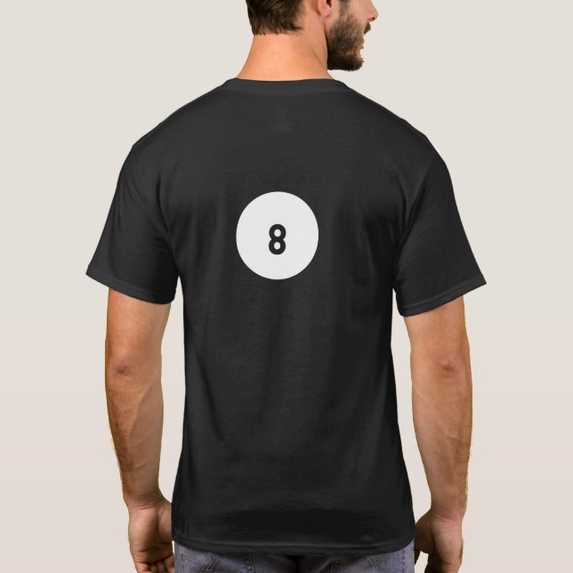 Verfluchte Magie 8 Ball - 'Outlook nicht so gut' T-Shirt (Rückseite)