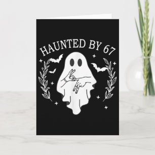 Verfluchte Sechs Sieben 6 7 Meme 67 Skeletthand Ha Karte