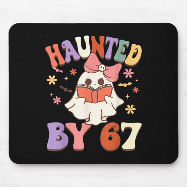 Verfluchte Sechs Sieben 6 7 Meme 67 Skeletthand Ha Mousepad (Vorne)