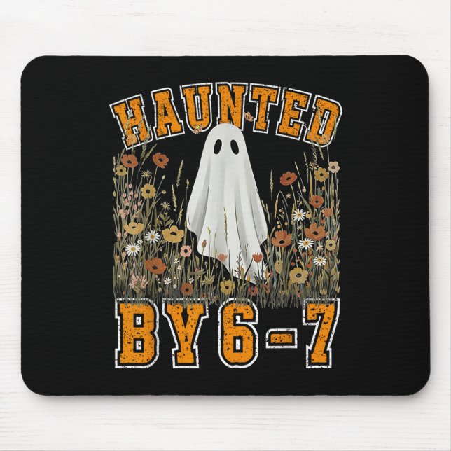 Verfluchte Sechs Sieben 6 7 Meme 67 Skeletthand Ha Mousepad (Vorne)