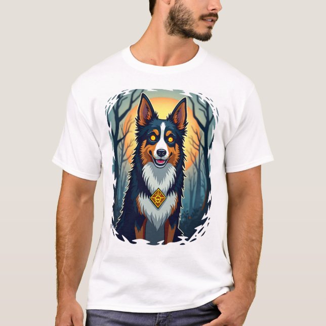 Verfluchter Collie-Kriecher T-Shirt (Vorderseite)