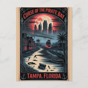 Verfluchtes Tampa, Florida Fluch der Piratenbucht Postkarte