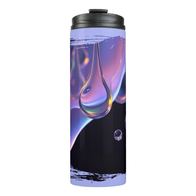 Verflüssigen - AI Fantasy Sci-Fi Kunstprint Thermosbecher (Vorderseite)