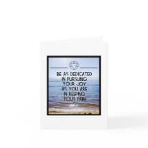 Verfolgen Sie Ihre Joy Note Card - Leere Innenseit