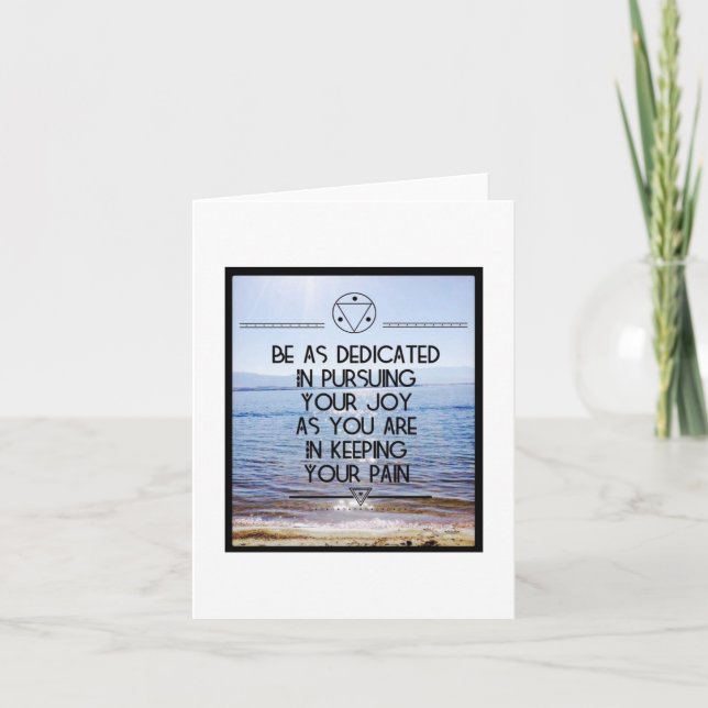 Verfolgen Sie Ihre Joy Note Card - Leere Innenseit Karte (Vorderseite)