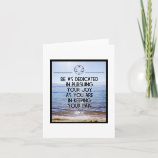 Verfolgen Sie Ihre Joy Note Card - Leere Innenseit Karte