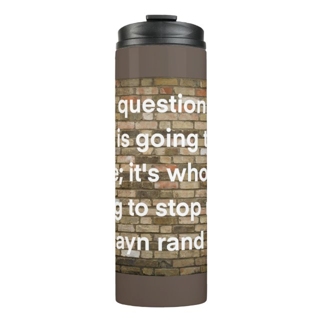 Verfolgen Sie Ihre Träume Thermosbecher (Vorderseite)