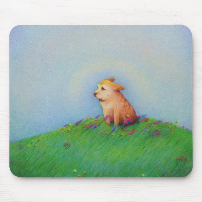 Verfolgen Sie niedlichen Welpen Mousepad (Vorne)