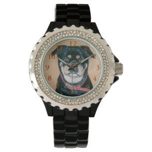 verfolgen Sie Porträtmalerei des Schwarzen und Armbanduhr