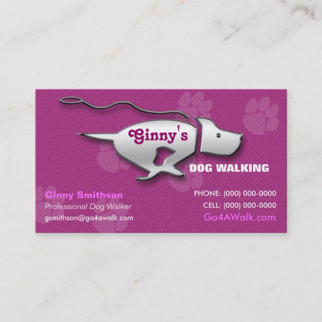 Verfolgen Sie Visitenkarte (Vorderseite)