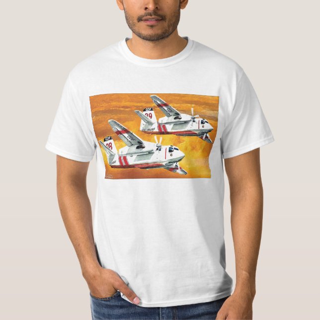 Verfolger Airtanker Grummans S-2 T-Shirt (Vorderseite)
