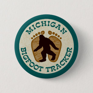 Verfolger Michigans Bigfoot Button
