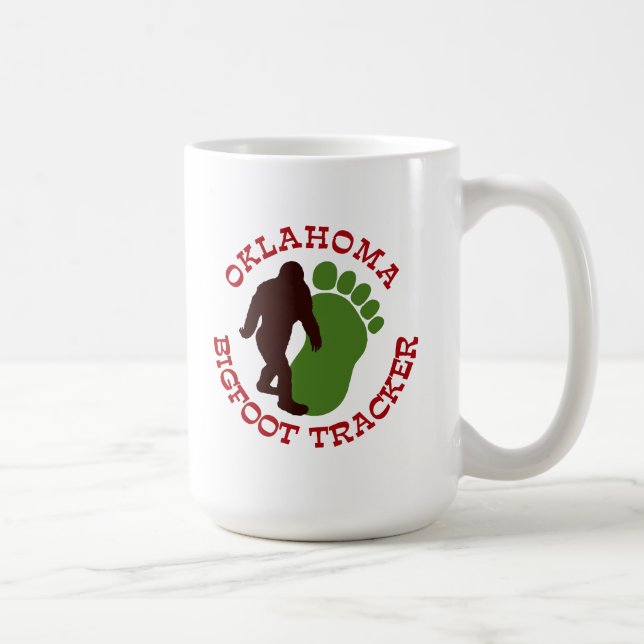 Verfolger Oklahomas Bigfoot Tasse (Rechts)