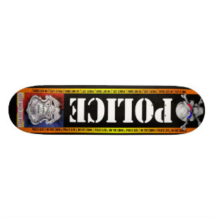 Verfolgungs-Polizei verschalt Skateboard