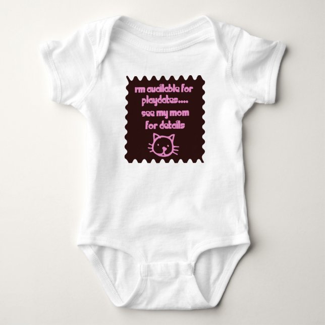 Verfügbare Girls T Baby Strampler (Vorderseite)