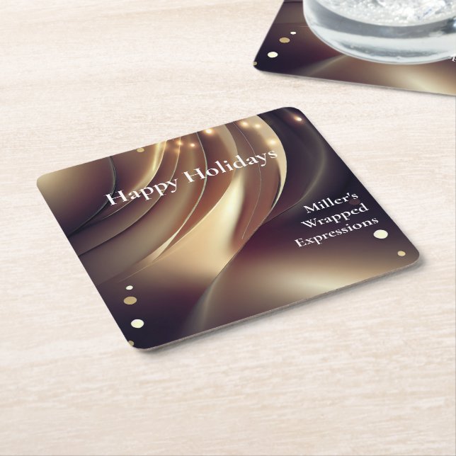 Verfügbarer Untersetzer für Unternehmenspapiere (angewinkelt)